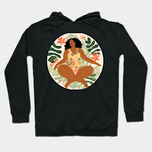 Body Positive Black Girl Boho Style Hoodie